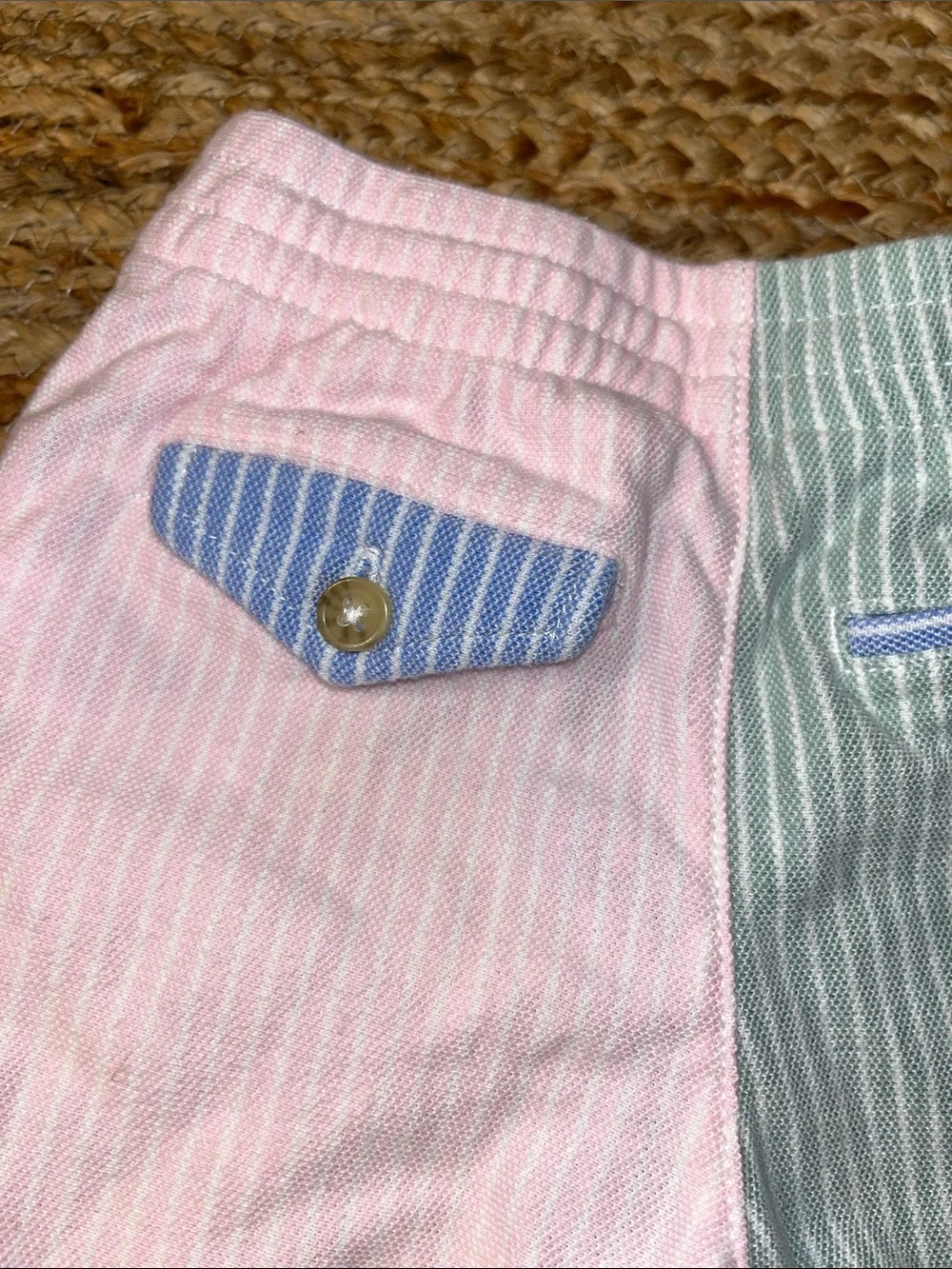 Ralph Lauren Pastel Colorblock Stripe baby boy  Shorts -9m
